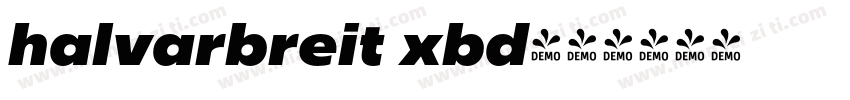 halvarbreit xbd字体转换